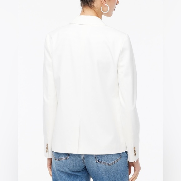 J.Crew Factory Two-button blazer Color White BO095 Size 6 - Picture 3 of 15